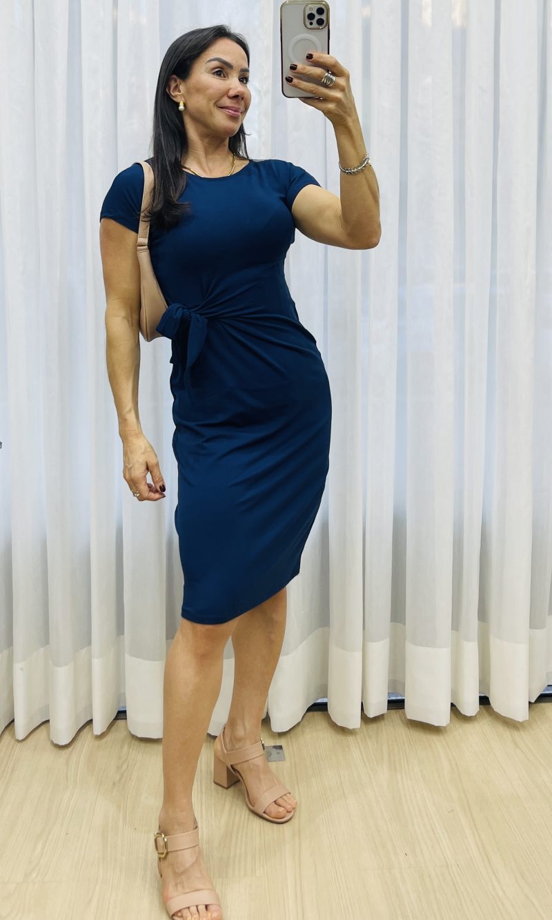 vestido moletinho lais marinho 08166