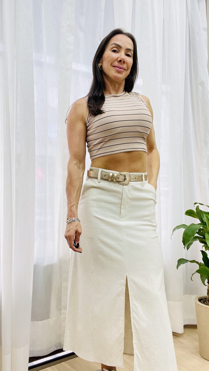 saia linho betina cru 08169 saia linho betina cru 08169