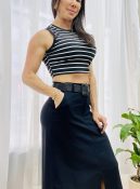 saia linho betina cru 08169